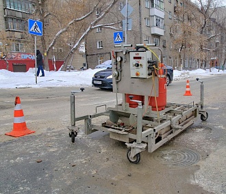 Ремонт горячим асфальтом начнут в конце марта в Новосибирске
