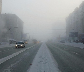 Новосибирск погрузился в дымку из-за аномальных морозов