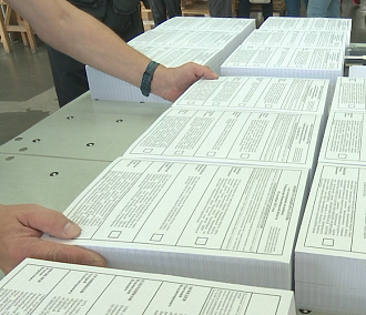 Бюллетени с защитной краской печатают для выборов в Новосибирске