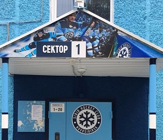 Фанаты хоккея в Новосибирске посадили хоккеиста на козырёк пятиэтажки