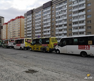 Водители маршруток устроили забастовку в Новосибирске