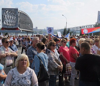 Новосибирцы в пятый раз протестовали против пенсионной рефомы