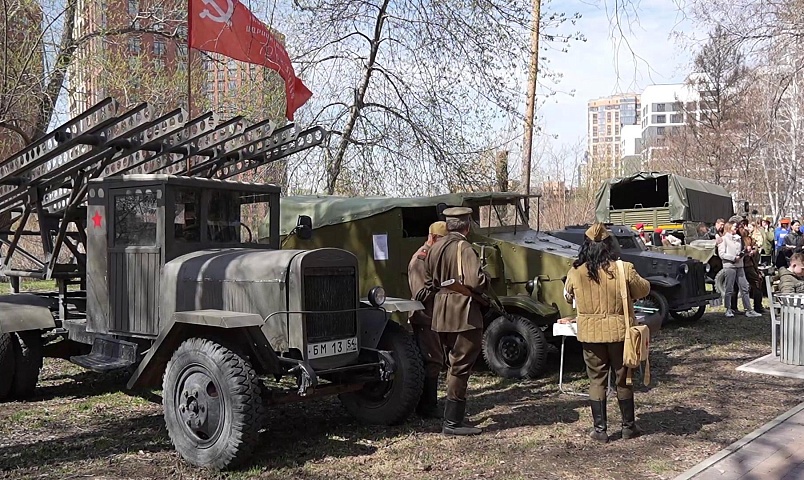 Участвовавшее в войне авто 1942 года показали на фестивале ко Дню Победы