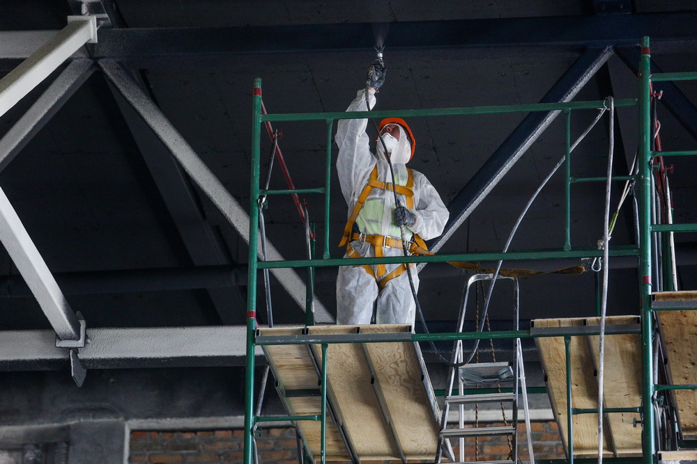 Строительство школы в «Европейском береге». Март 2022 года