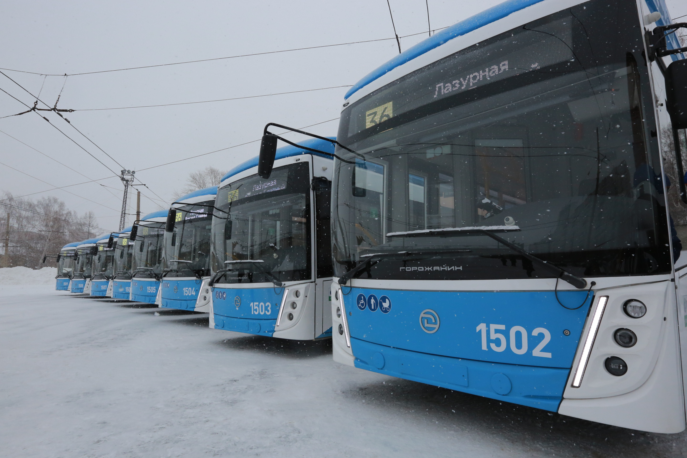 Новое поступление троллейбусов. Январь 2023 года