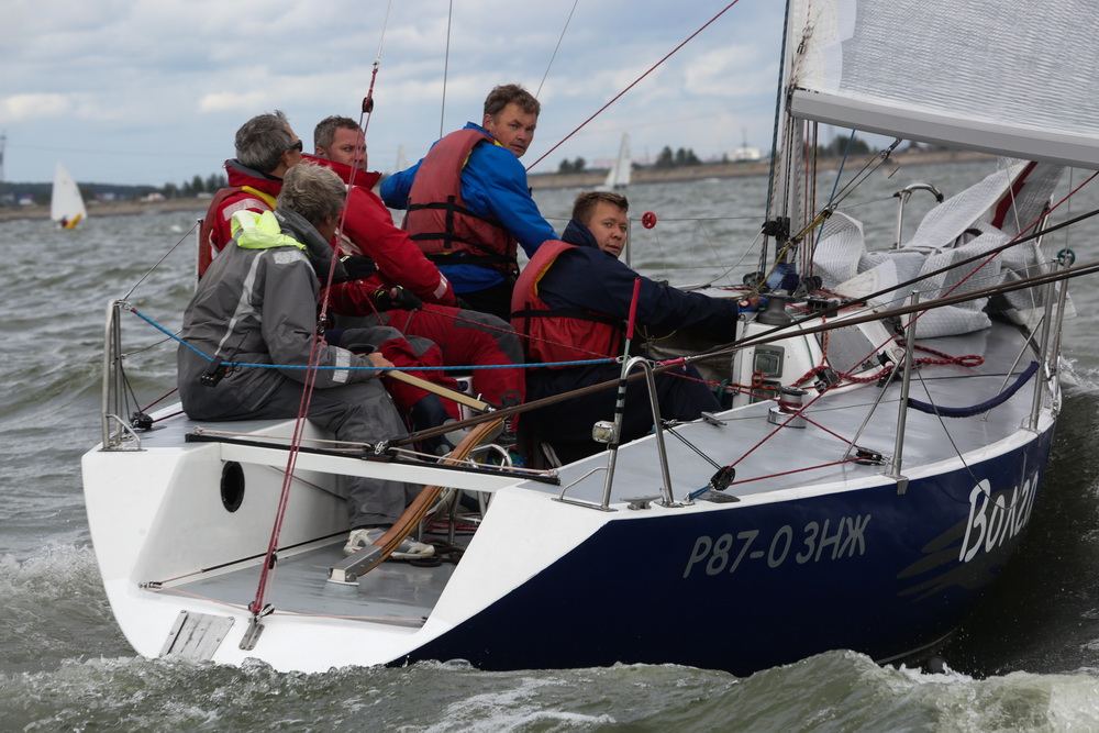 Парусные яхты на Обском море