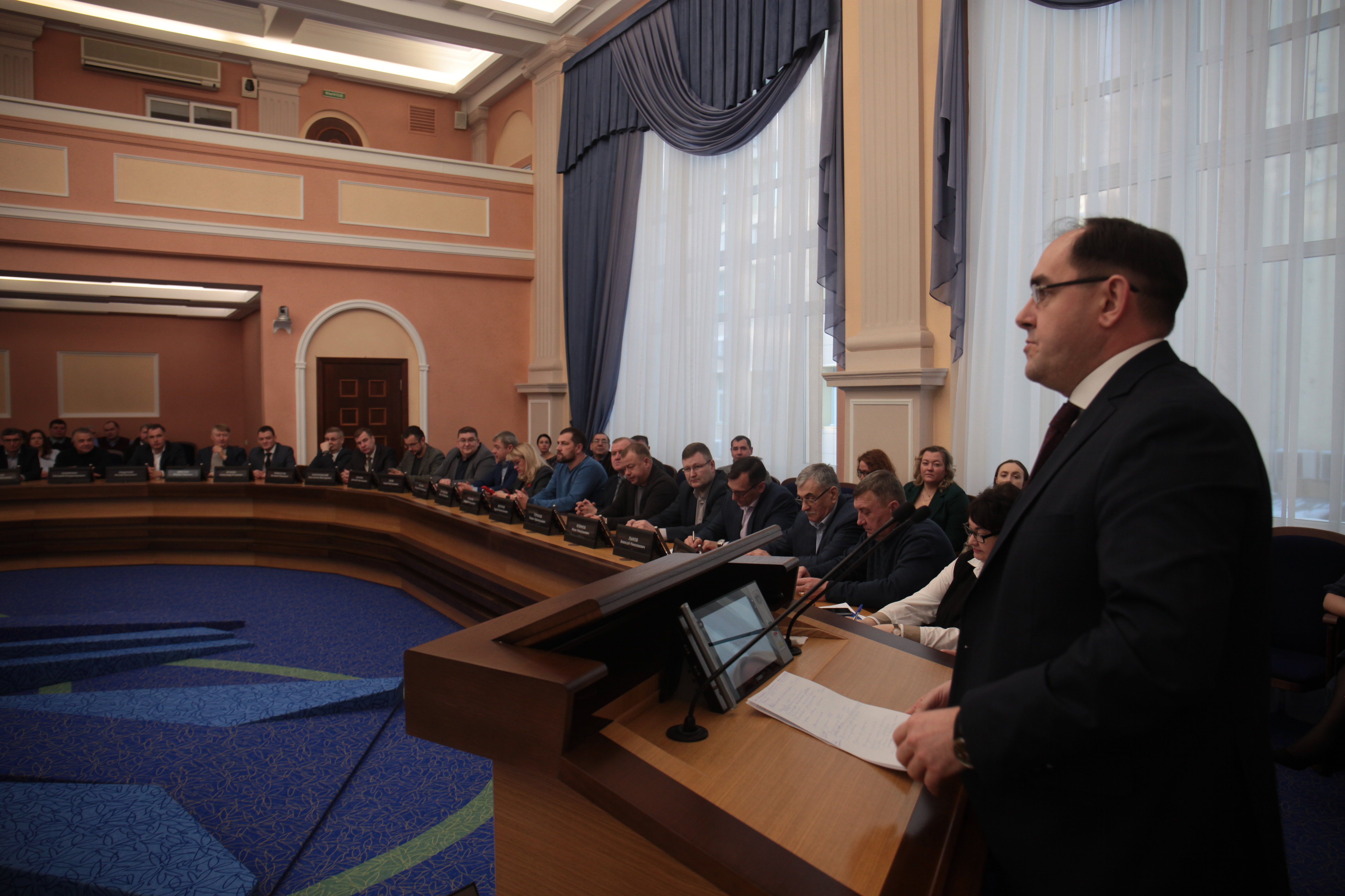 На подведении годовых итогов работы департамента транспорта и дорожно-благоустроительного комплекса мэрии