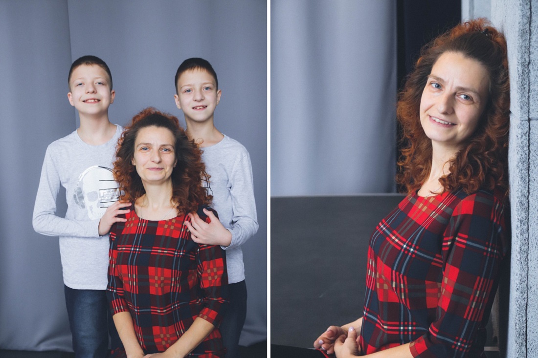 Алёна Иванова с детьми