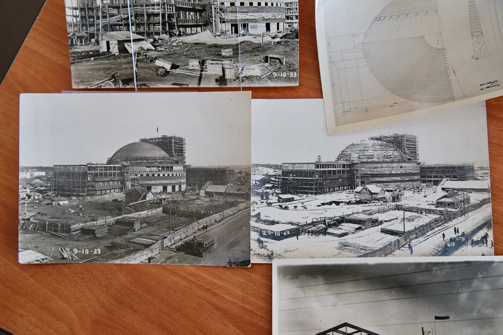 Строительство оперного театра, рабочие эскизы