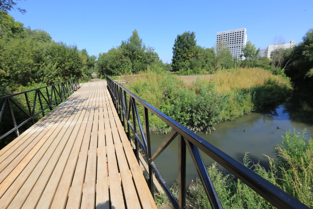 Строительство парка «Каменка». Август 2023 года