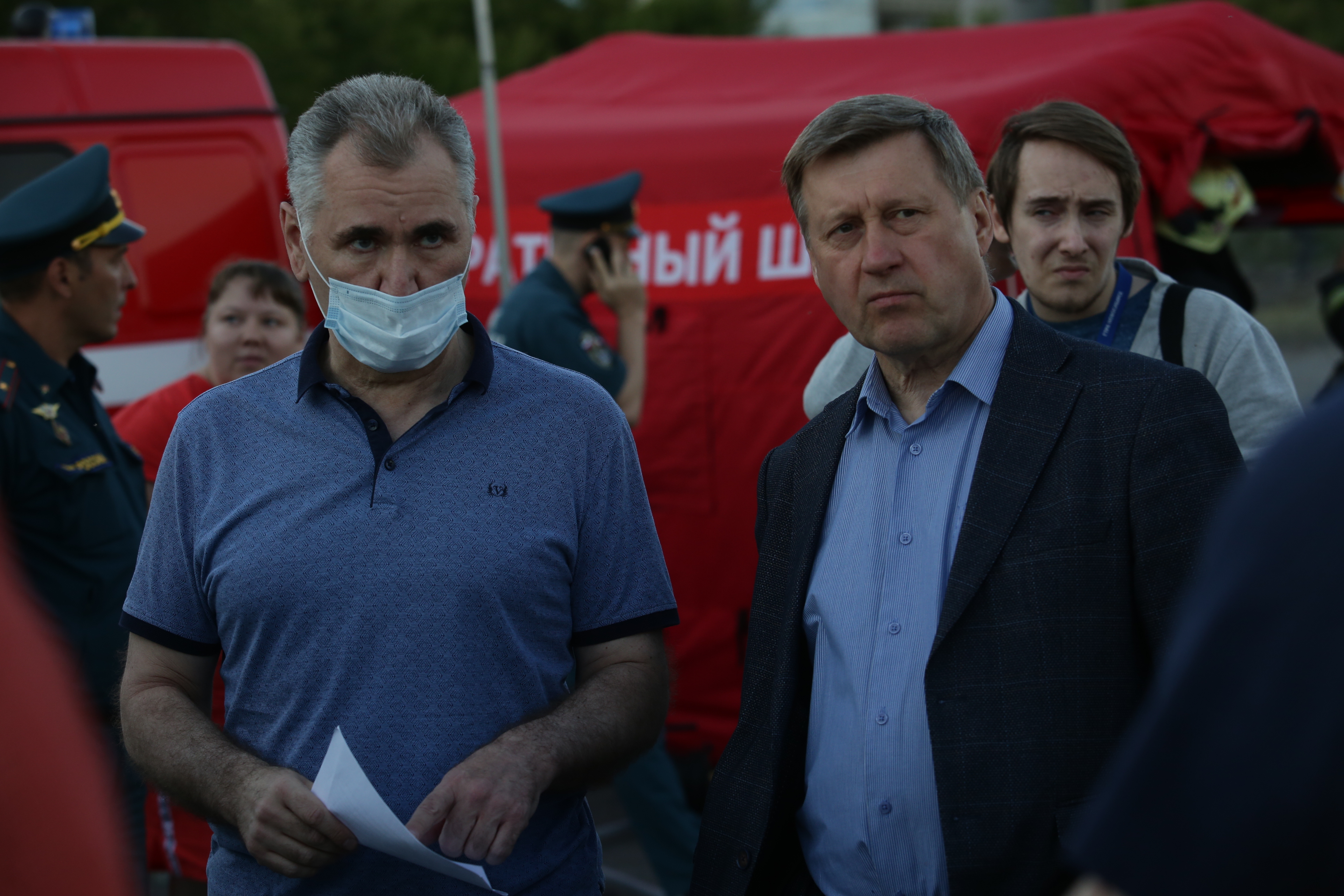 Тушение пожара на ГБШ. 14 июня 2021 года