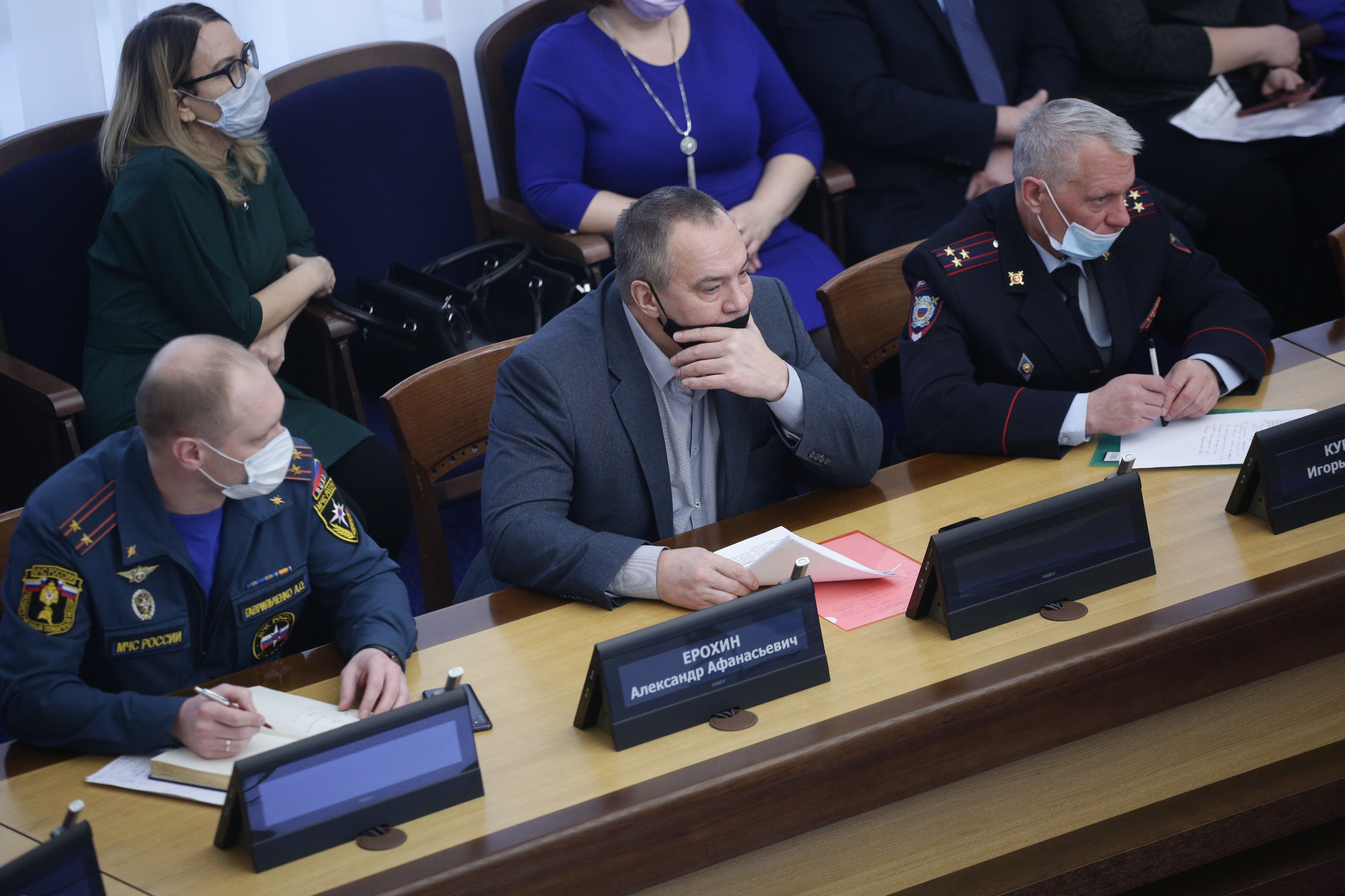 На подведении итогов работы департамента по ЧС за 2020 год