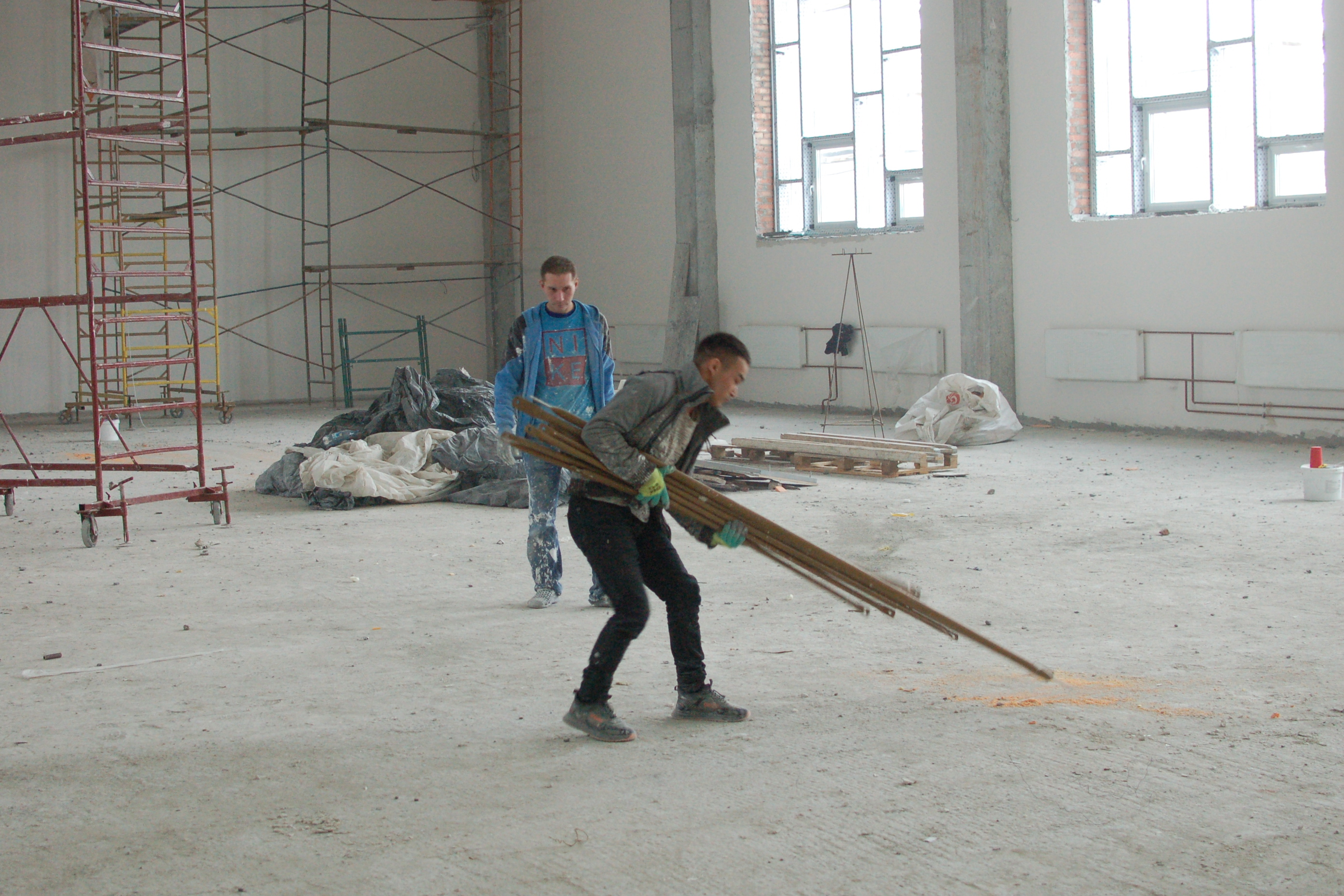 Стройка школы №54. Ноябрь 2022 года