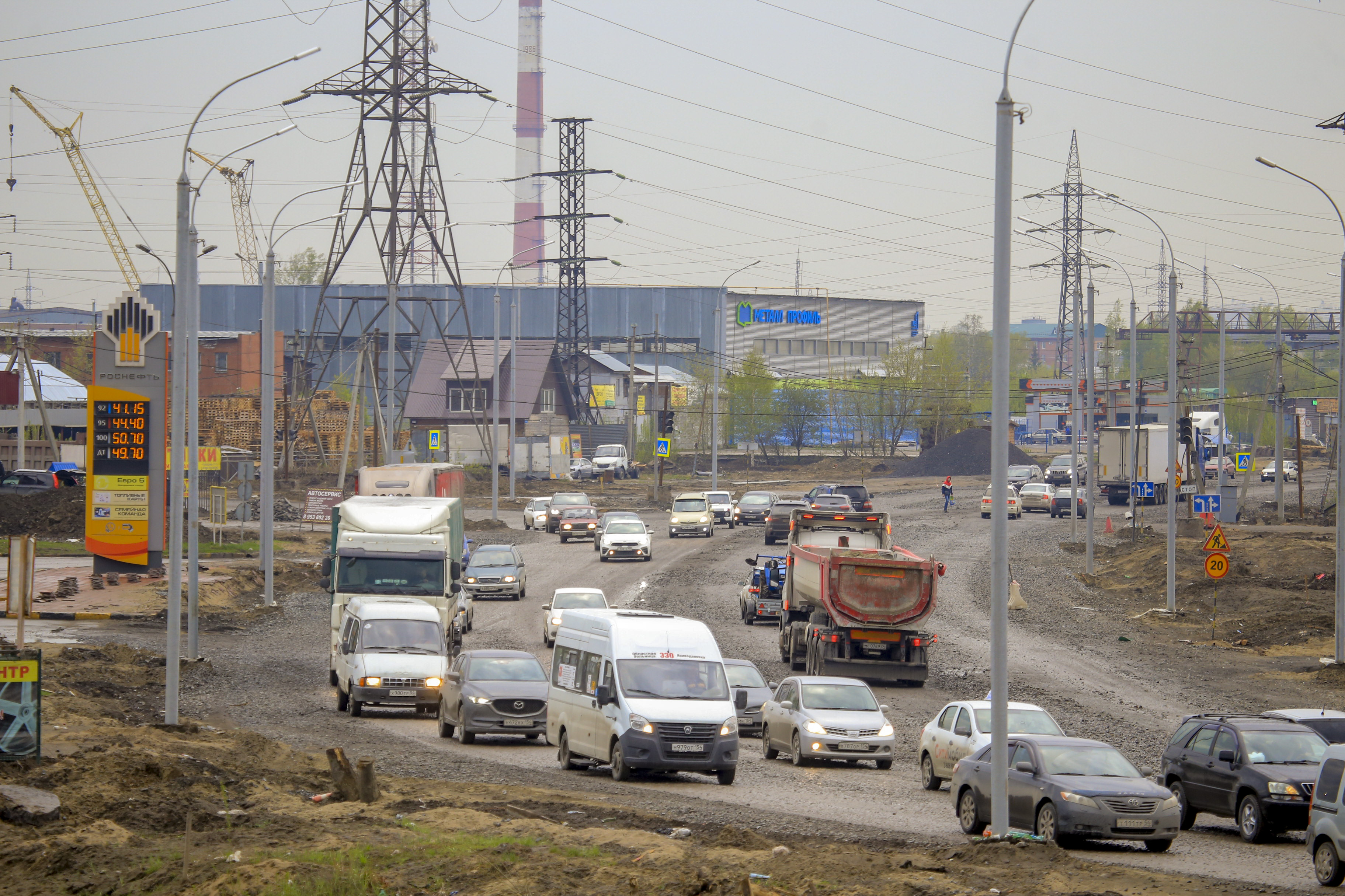 Процесс реконструкции улицы Большой (апрель 2020 года)