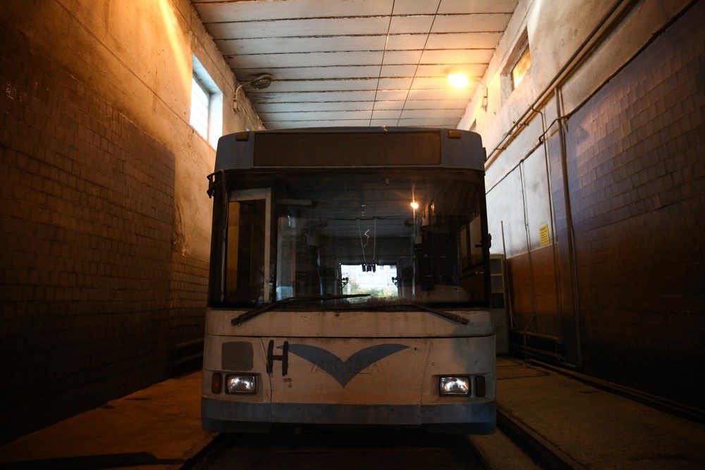 Один из тверских троллейбусов до ремонта