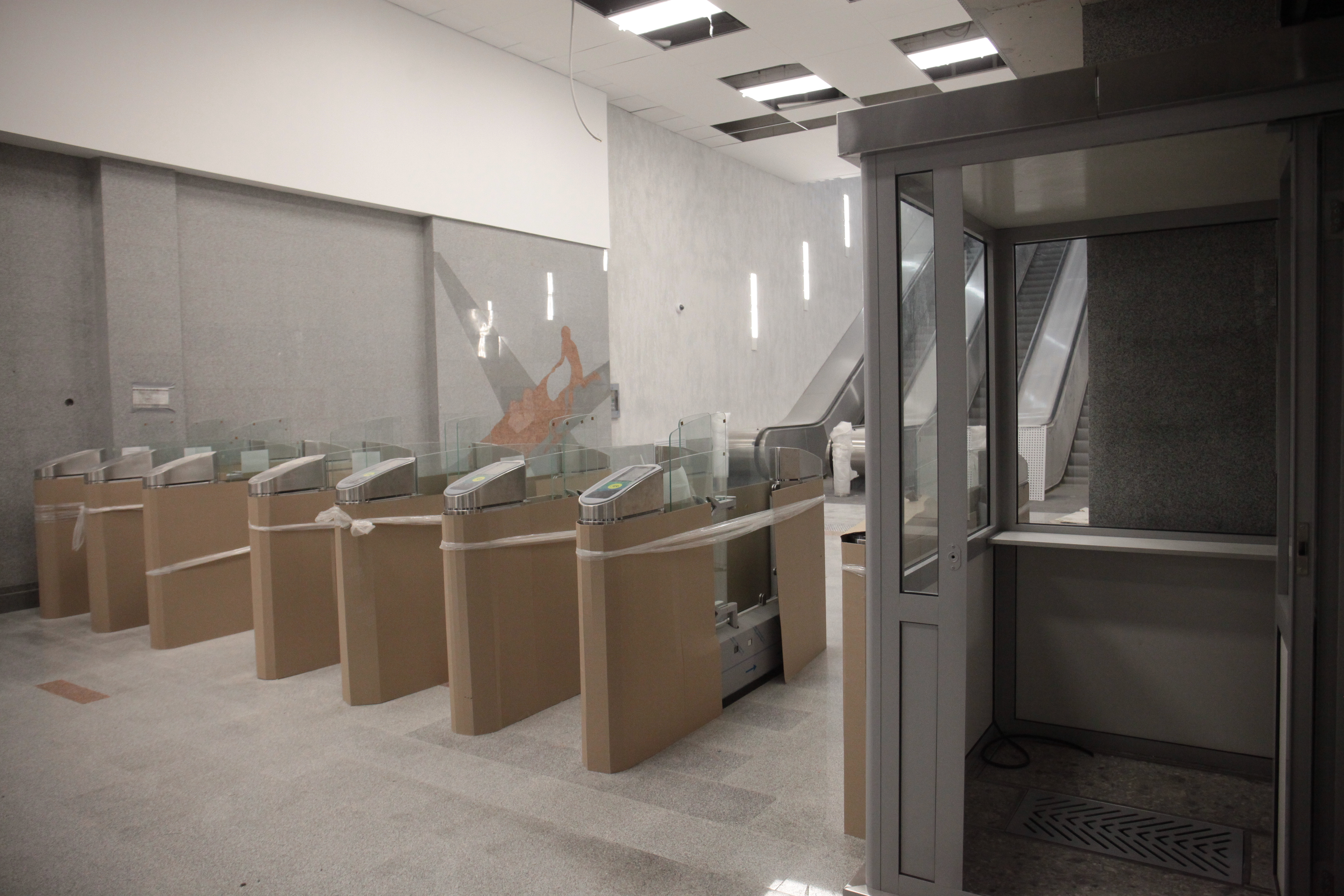 Станция метро «Спортивная». Январь 2023 года