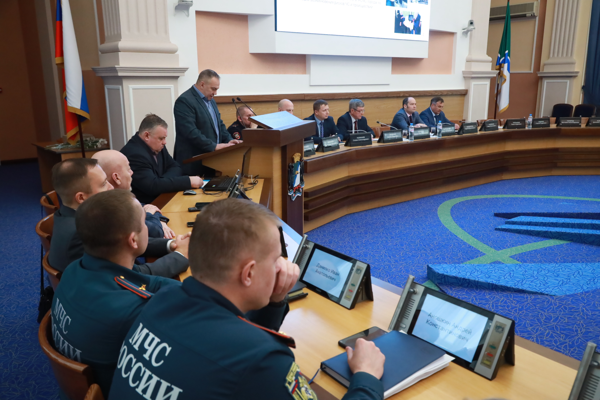 На подведении итогов работы департамента по ЧС и взаимодействию с административными органами мэрии Новосибирска