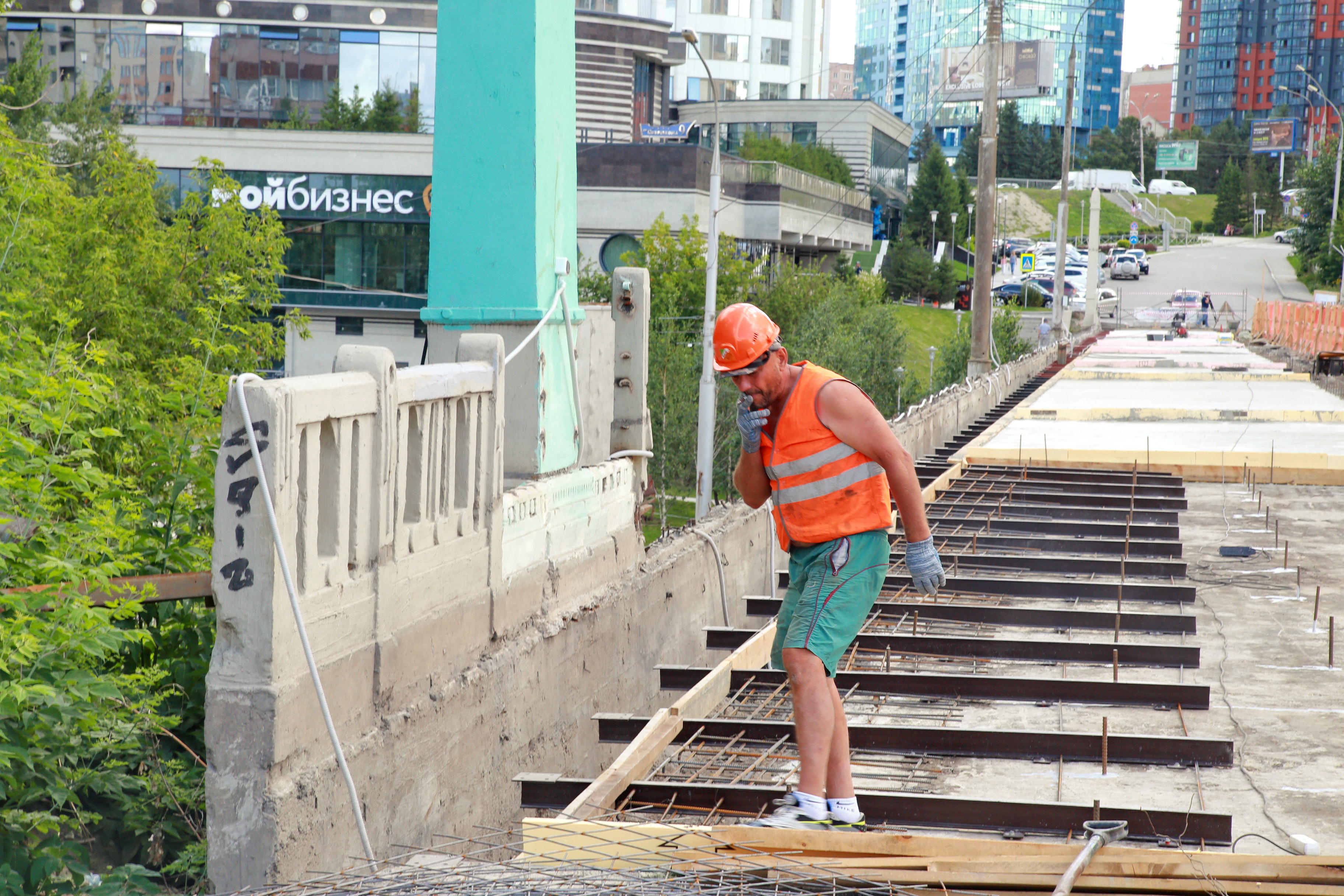 Ремонт Сибревкомовского моста. Июль 2022 года