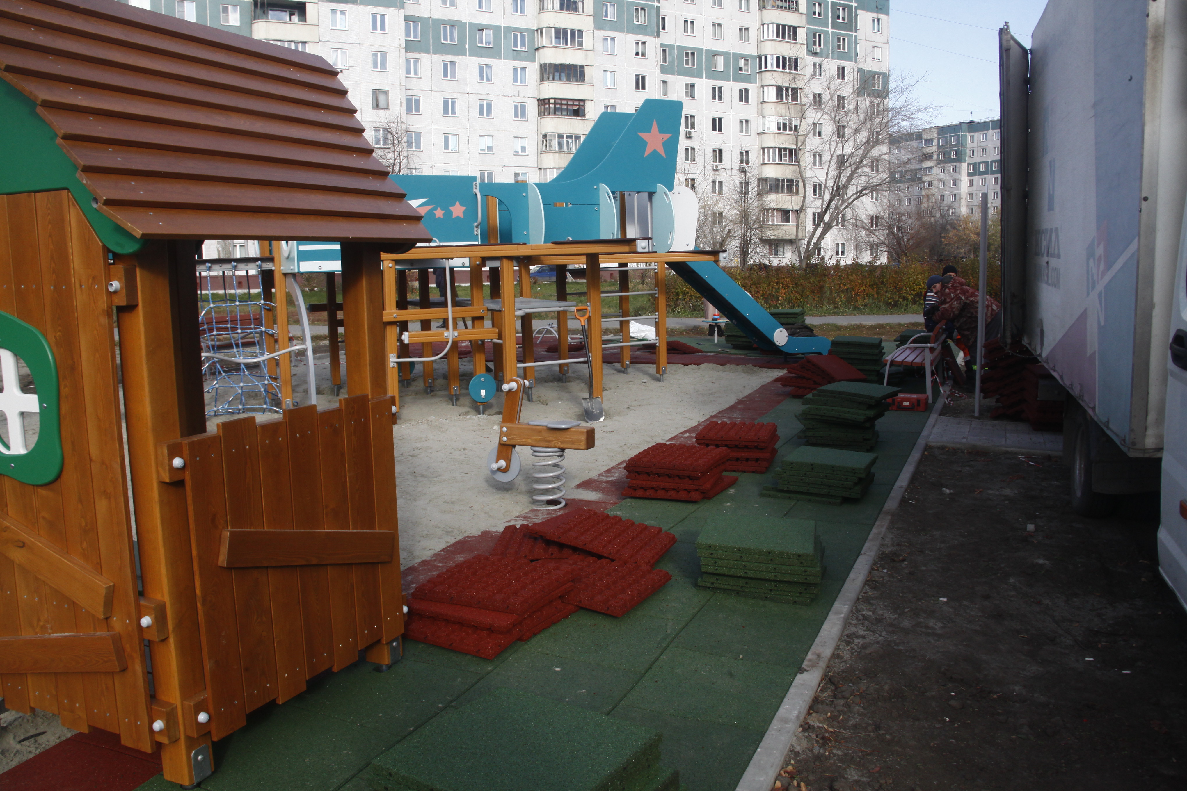 На бульваре Победы