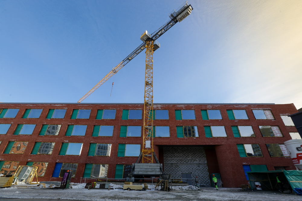 Строительство школы в «Европейском береге». Март 2022 года