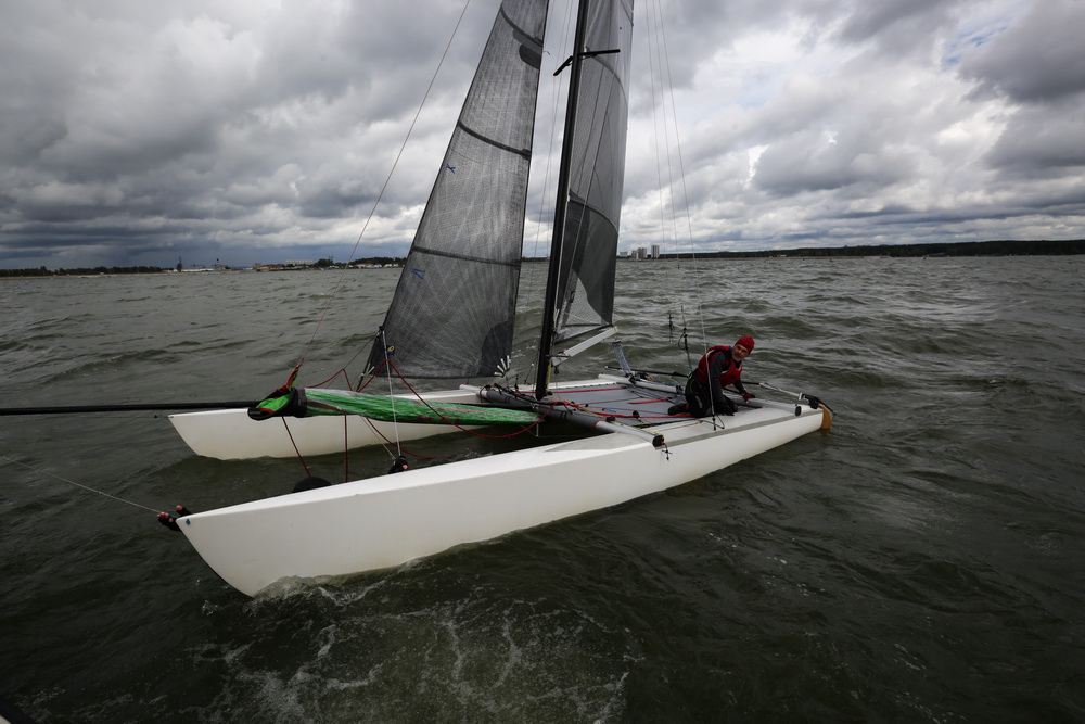 Парусные яхты на Обском море