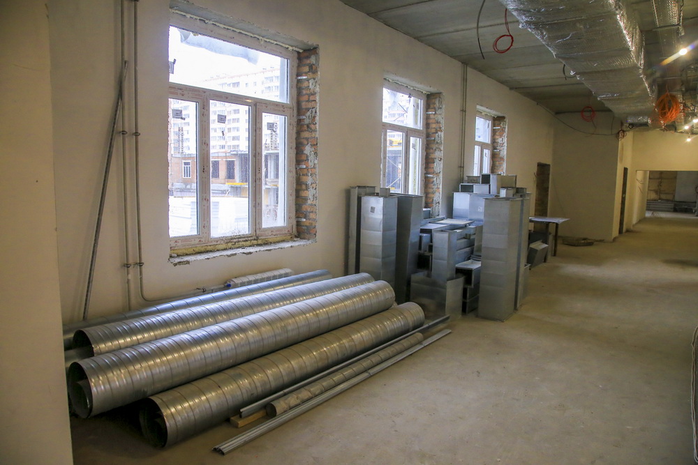 Строительство новой школы на Михаила Немыткина. Ноябрь 2020 года