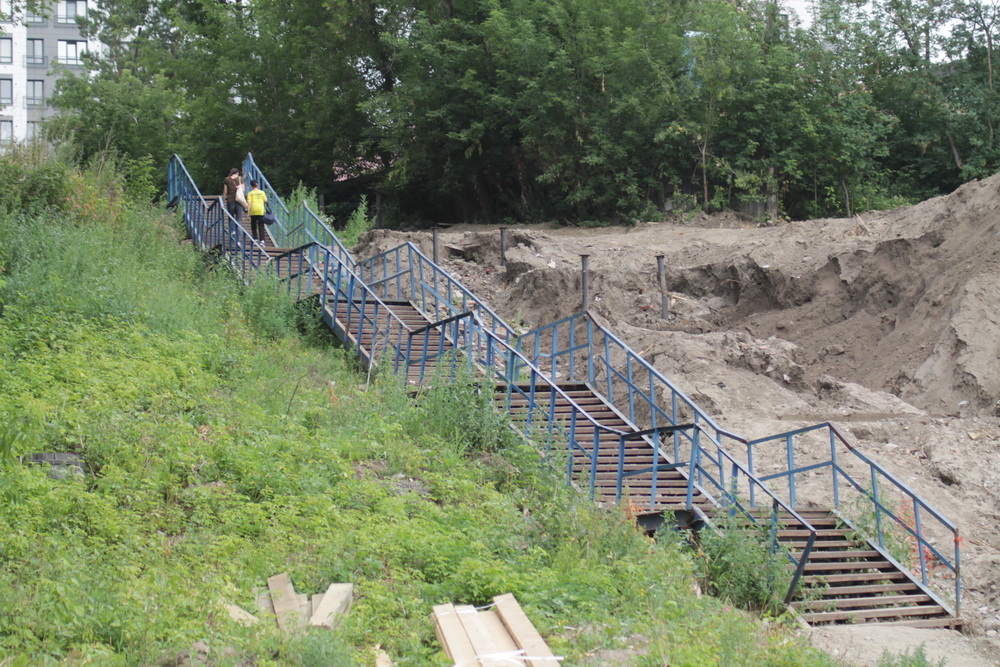 Будущий парк у Каменки. Июль 2023 года