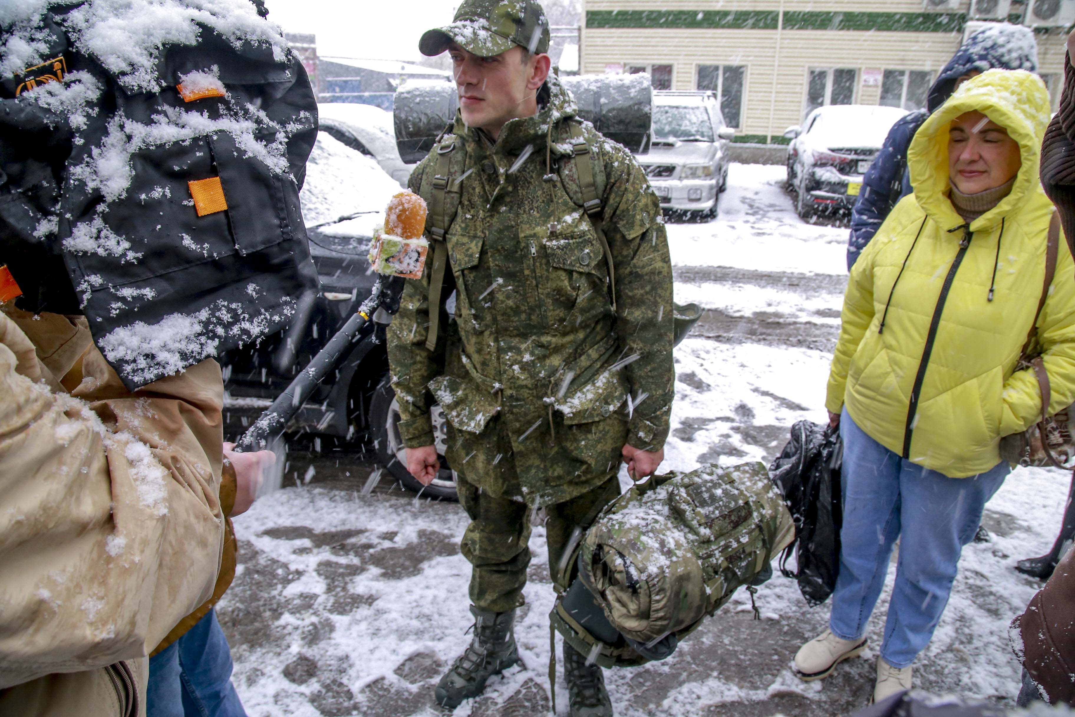 Проводы мобилизованных новосибирцев на сборы. Сентябрь 2022 года