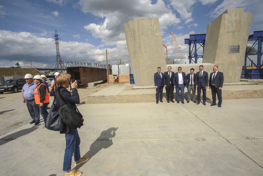 Первая опора четвёртого моста. Август 2020 года