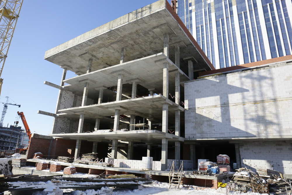 Строительство «Туриста». Февраль 2022 года