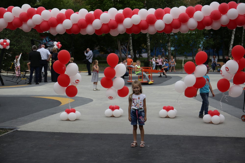 Открытие детской площадки в Центральном парке