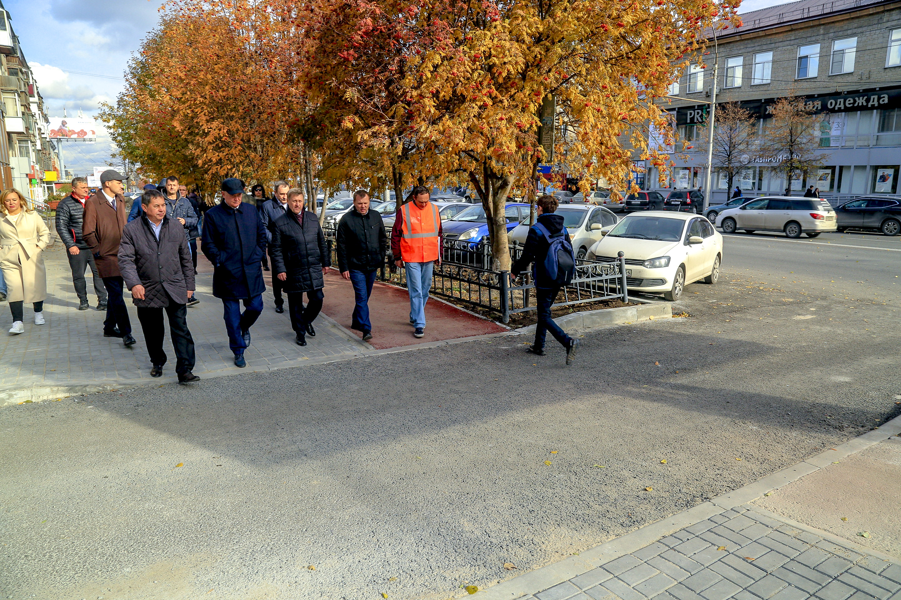 Завершающая стадия ремонта на проспекте Маркса. 12 октября 2022 года