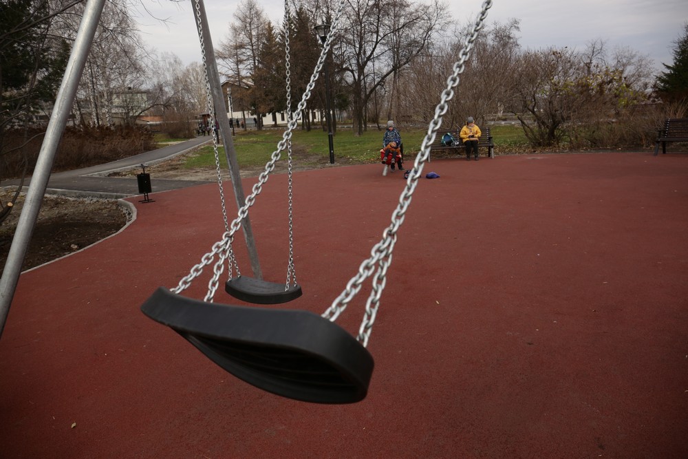 Сквер «25 лет Победы в Великой Отечественной войне». Октябрь 2020 года