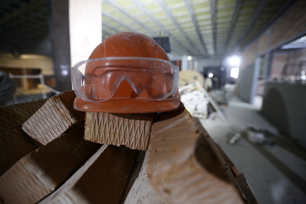 Строительство станции «Спортивная». Апрель 2022 года