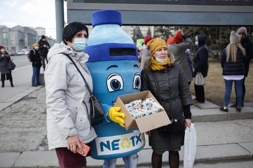 Акция по сбору батареек и пластиковых крышечек. Апрель 2021 года