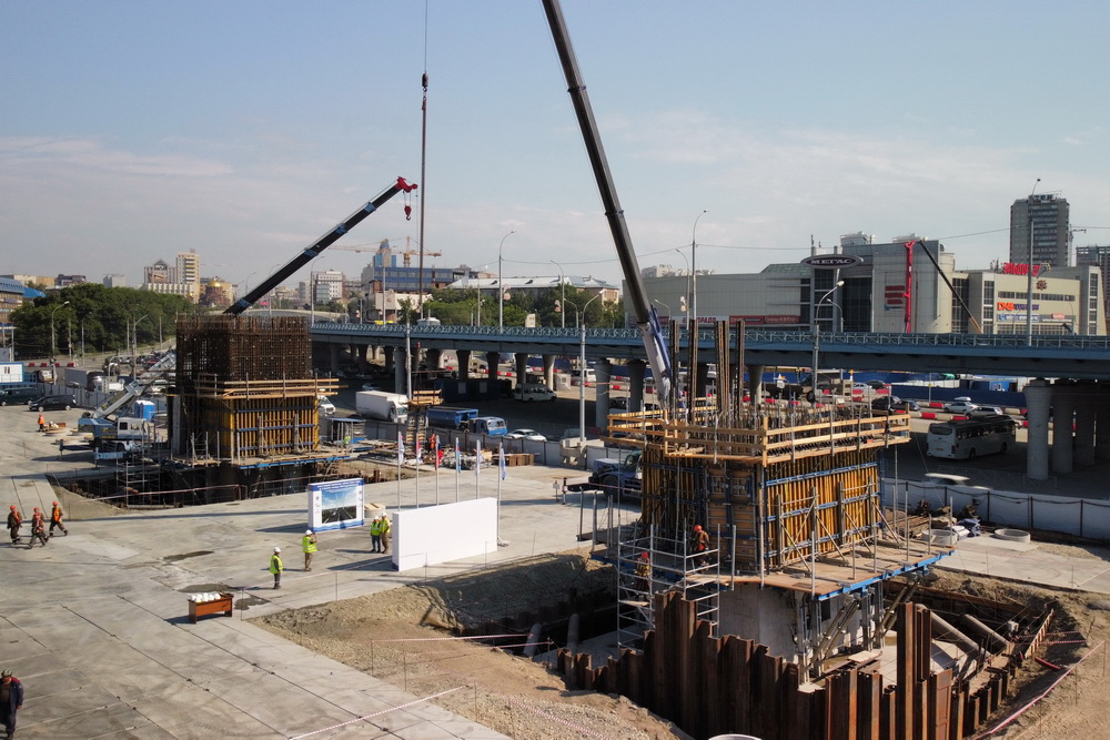 Строительство четвёртого моста. 18 июня 2021 года