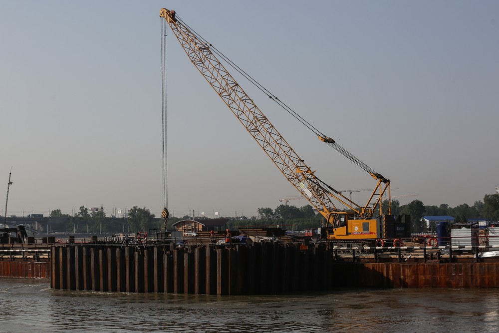 Строительство четвёртого моста. 26 мая 2021 года