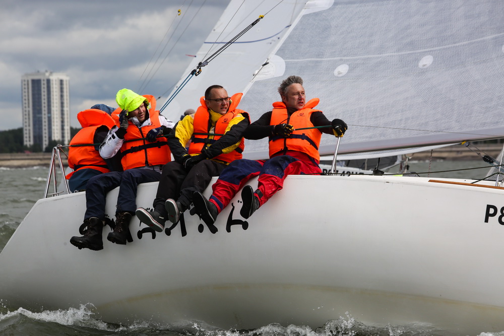 Парусные яхты на Обском море