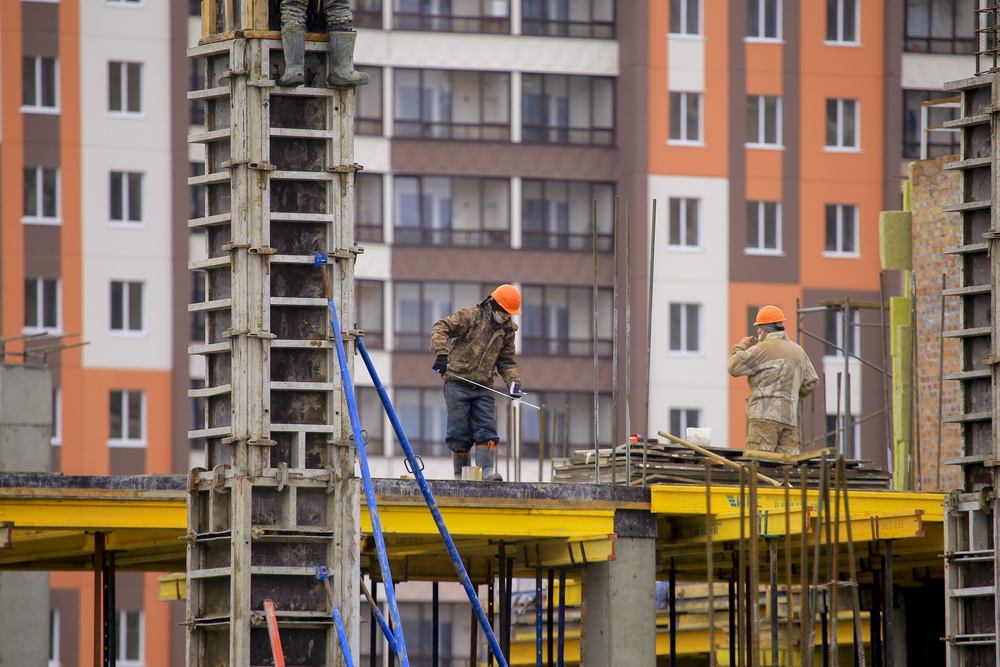 Строительство новой школы на Михаила Немыткина. Ноябрь 2020 года