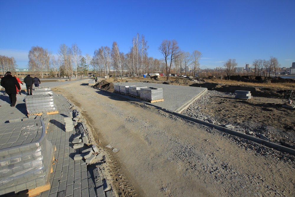 Создание парка возле нового ЛДС. Октябрь 2021 года