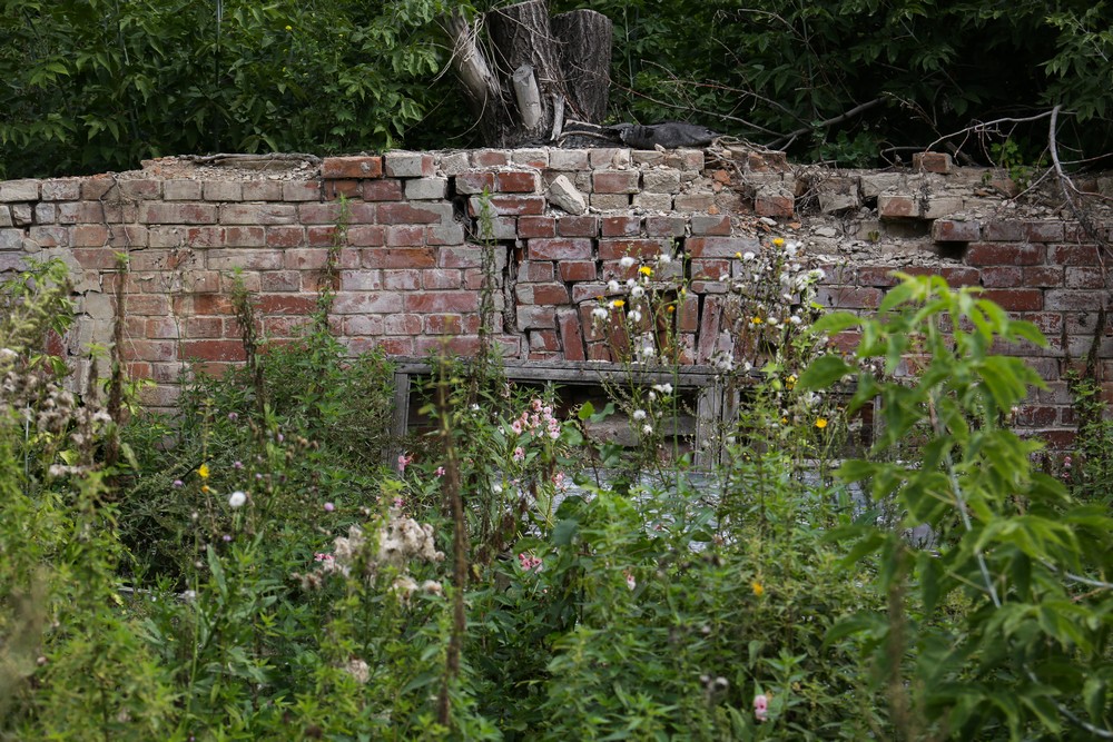 Руины старой фабрики