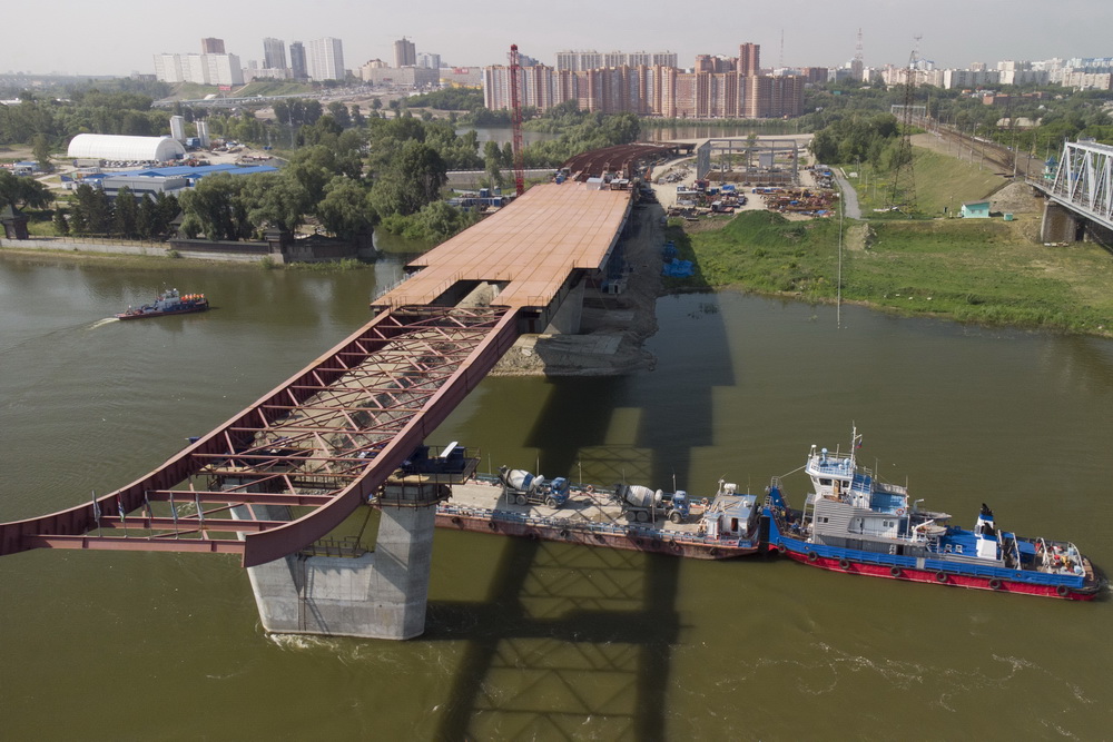 Строительство четвёртого моста. 18 июня 2021 года