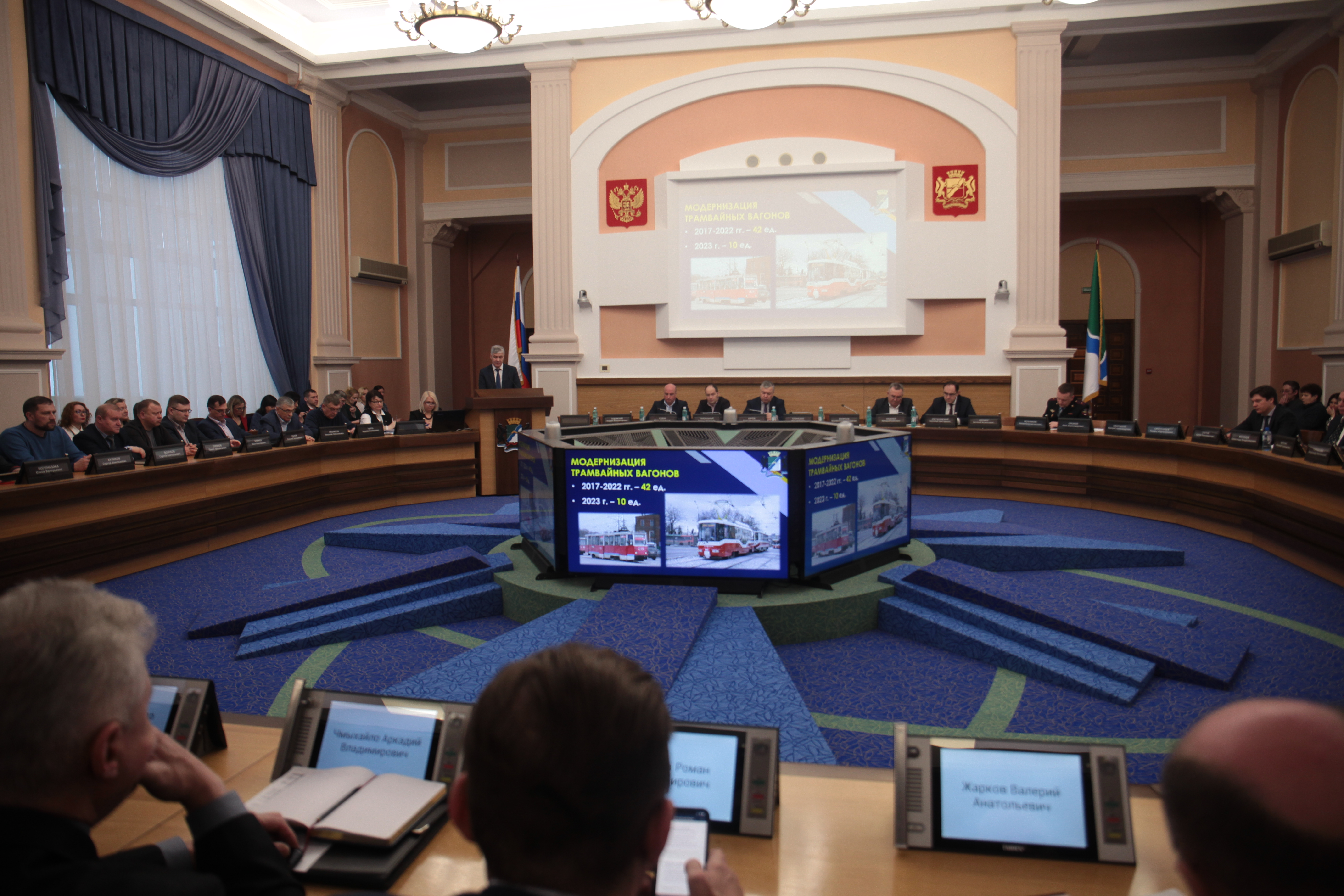 На подведении годовых итогов работы департамента транспорта и дорожно-благоустроительного комплекса мэрии