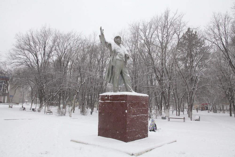 Ленин на улице Амосова