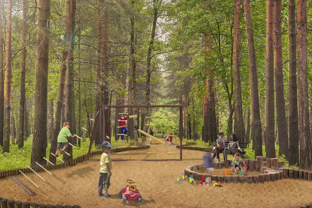 Дизайн-проект благоустройства Заельцовского парка