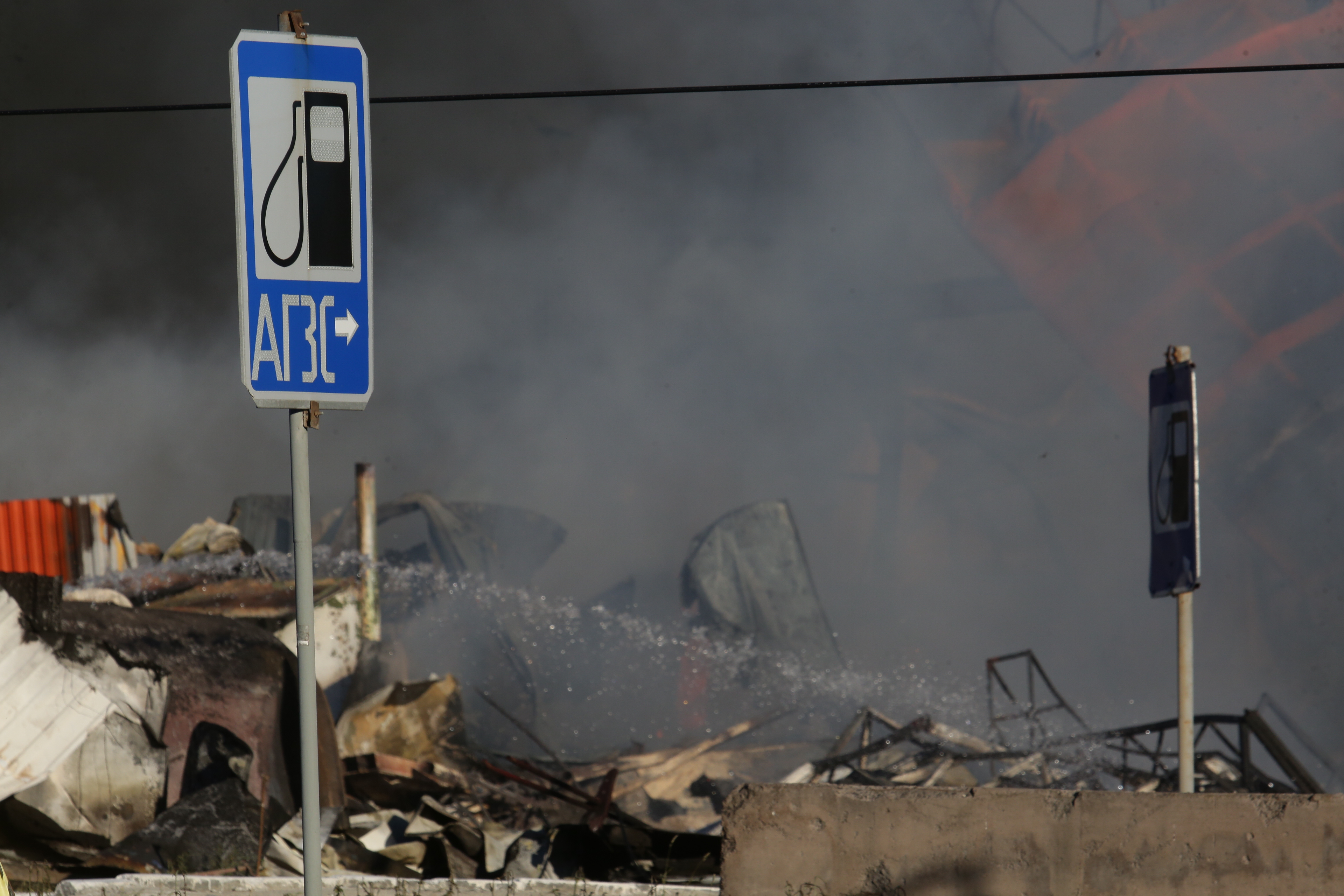 Тушение пожара на ГБШ. 14 июня 2021 года