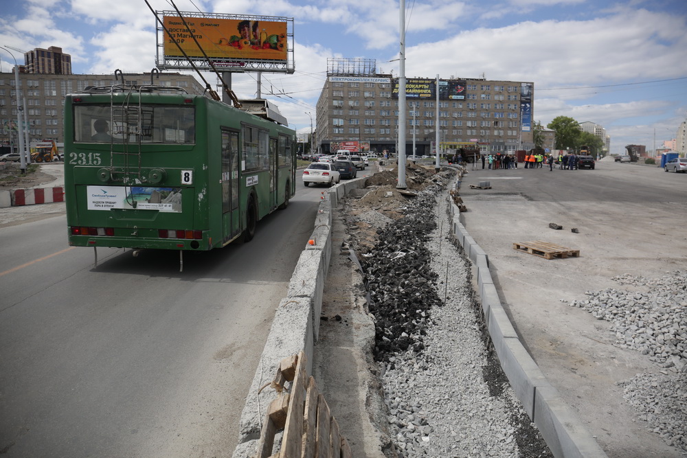 Реконструкция площади Лыщинского: июнь 2021 года