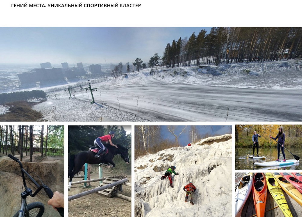 Концепция благоустройства парка на берегу Ини