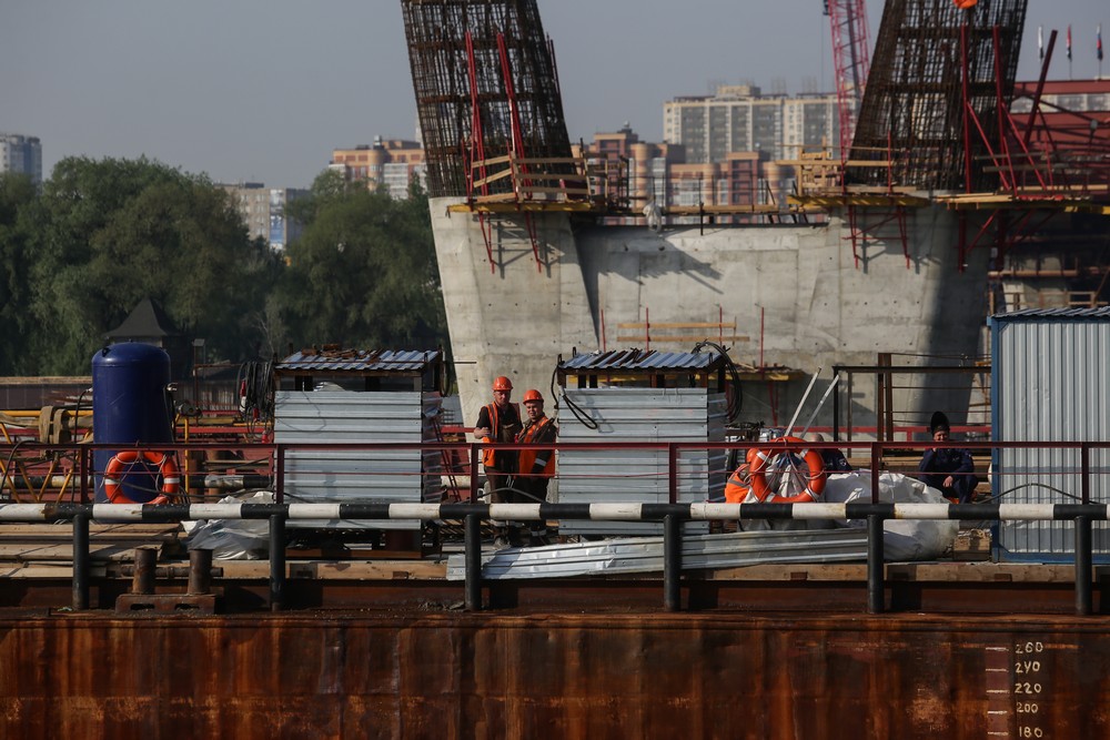 Строительство четвёртого моста. 26 мая 2021 года