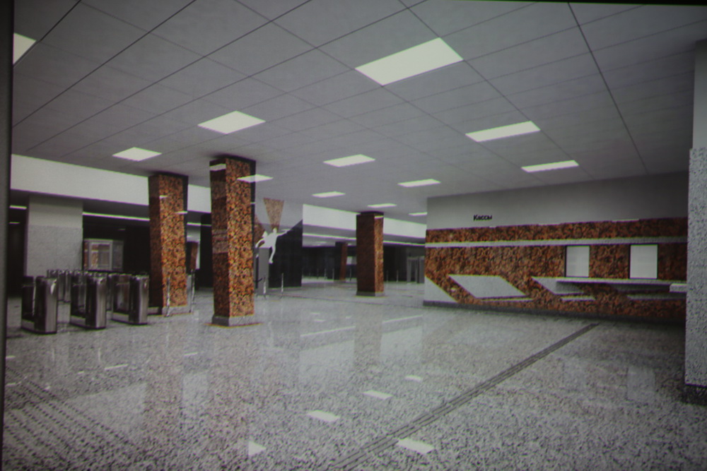 Визуализация будущей станции метро